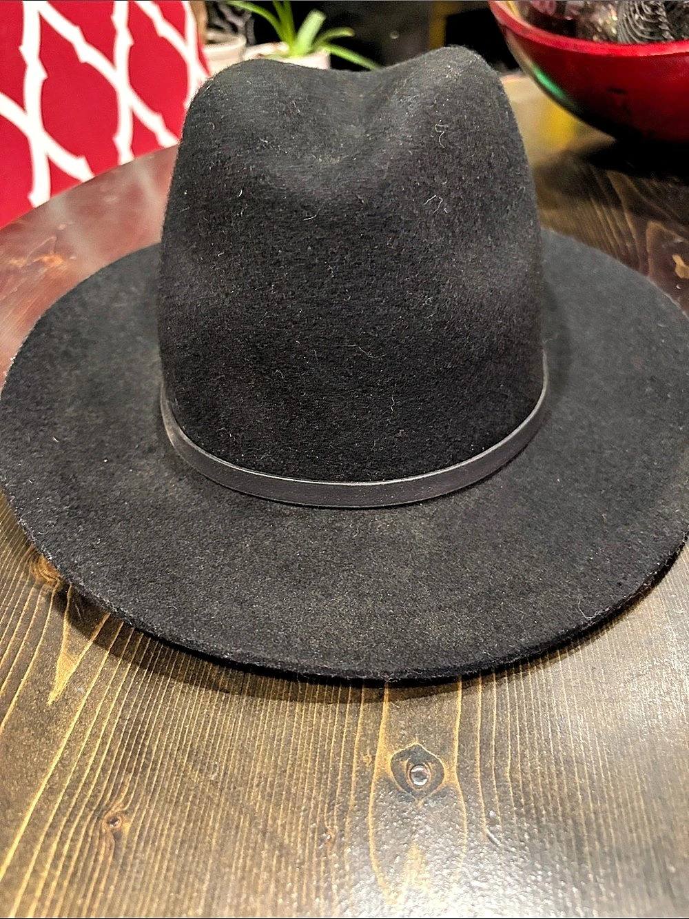 Banana Republic Black Wool Fedora Size Medium
